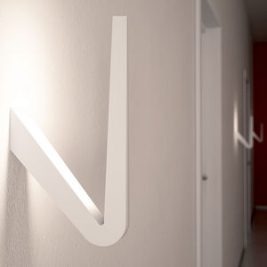 applique moderna / in ghisa di alluminio / LED / IP20