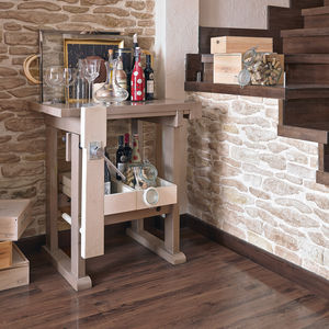 consolle classica / in legno / con supporto in legno / rettangolare
