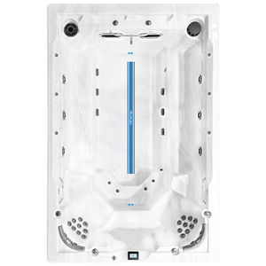 spa da incasso per nuoto controcorrente / rettangolare / 8 posti / con illuminazione LED integrata