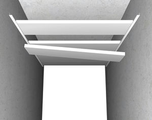 controsoffitto in acciaio galvanizzato
