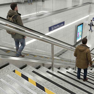 rivestimento per scalino in alluminio anodizzato