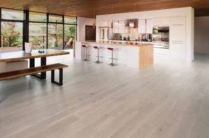 parquet multistrato / da incollare / in rovere bianco / opaco