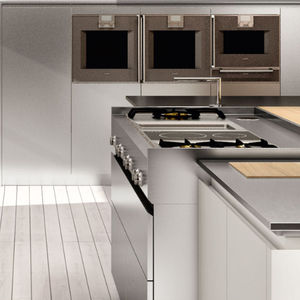piano di lavoro in acciaio inox / da cucina