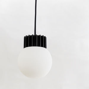 lampada a sospensione / moderna / in metallo / in vetro