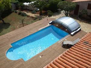 copertura per piscina bassa