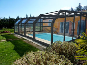copertura per piscina a parete