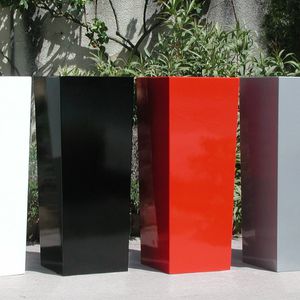 fioriera in composito / in fibrocemento / in composito armato di fibra di vetro / rettangolare