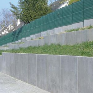 muro di contenimento in cemento armato / prefabbricato / modulare / per recinzione di giardino