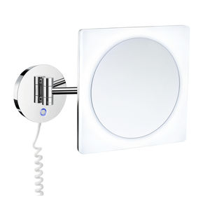 specchio a muro / luminoso a LED / moderno / tondo