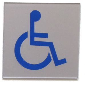 pittogramma per porte in acciaio inossidabile