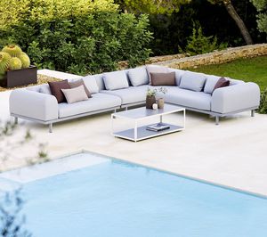 divano modulare / design scandinavo / da giardino / in tessuto