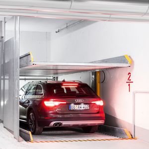 sistema di parcheggio con piattaforma
