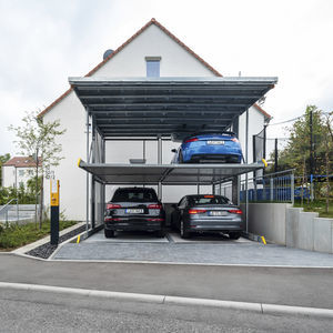 sistema di parcheggio con piattaforma