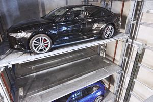 sistema di parcheggio con piattaforma
