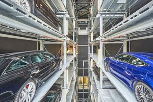 sistema di parcheggio con piattaforma