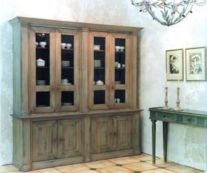 credenza con alzata classica / in legno