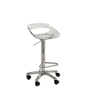 sgabello da parrucchiere in plastica