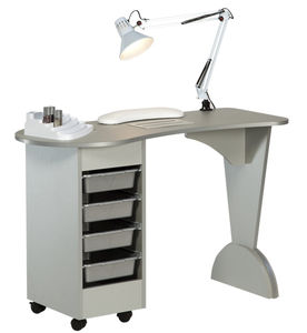 tavolo manicure con vano contenitore