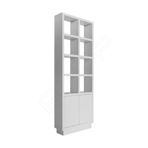 vetrina moderna / in legno / illuminata / contract