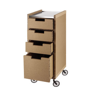 carrello terapia / per centro estetico / per parrucchiere / in materiale riciclato