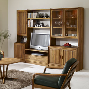 parete attrezzata TV design scandinavo