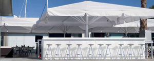 ombrellone contract / in tessuto acrilico / in Tenara® / in alluminio