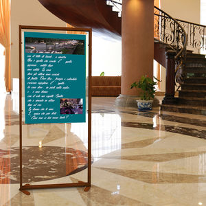 espositore per opuscoli / in alluminio / per hotel / per negozio
