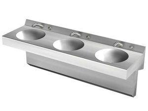 piano lavabo in acciaio inossidabile / ad uso professionale