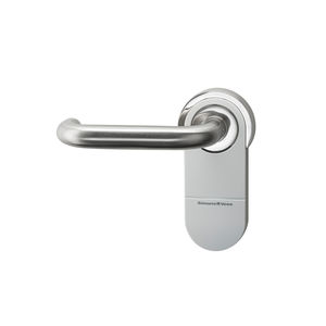 maniglia per porta / in metallo / moderna / con serratura integrata