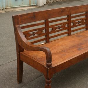 panca pubblica / classica / in legno / con schienale
