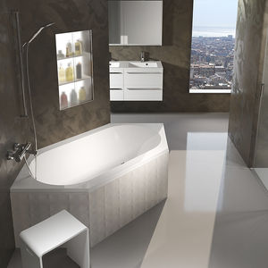 vasca da bagno d'angolo / in acrilico / idromassaggio