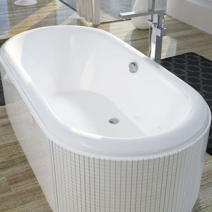 vasca da bagno tonda / ovale / in acrilico / idromassaggio