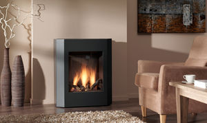 stufa a gas / in acciaio / moderna / 7 kW