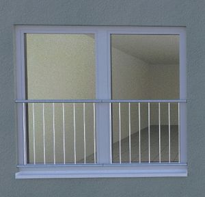 ringhiera in metallo / a sbarre / da interno / per finestra