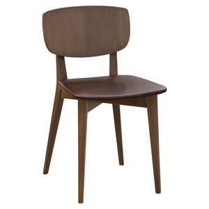 sedia moderna / imbottita / in tessuto / legno