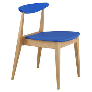 sedia moderna / impilabile / in legno / per uso contract