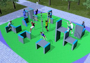 percorso a ostacoli per fitness