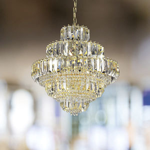 lampada a sospensione / classica / in cristallo / da interno