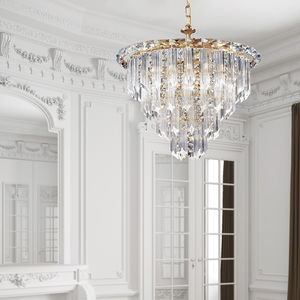 lampada a sospensione / classica / in cristallo / da interno