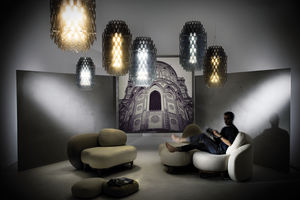 lampada a sospensione / design originale / in Cristalflex® / in Lentiflex®