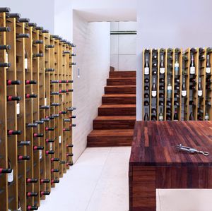 portabottiglie in legno