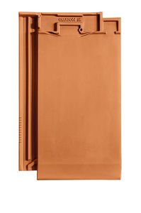 tegola piana / in terracotta / rossa / liscia