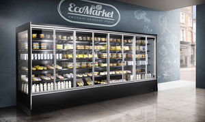 vetrina refrigerata con scaffali