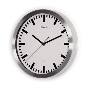 orologio classico / analogico / a muro / in alluminio spazzolato