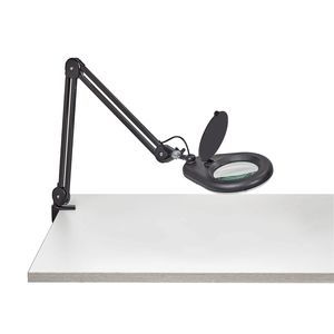 MAULmakro Lampada Con Lente D'ingrandimento 1,75x A LED - Luce Diurna 6500K, Braccio In Metallo, Base Robusta Per Lavori Di Precisione