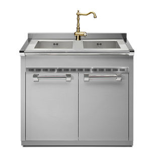mobile lavello in acciaio inox