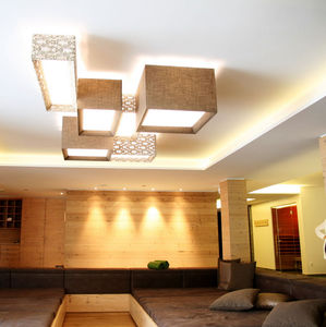 plafoniera moderna / in tessuto / LED / da interno