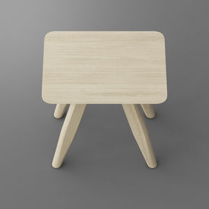 sgabello moderno / in legno massiccio