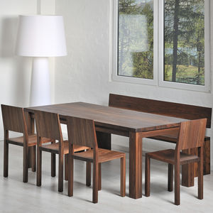 tavolo da pranzo design scandinavo / in quercia / in noce / in legno massiccio