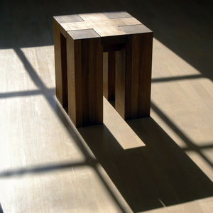 sgabello design / in quercia / in legno massiccio / in faggio